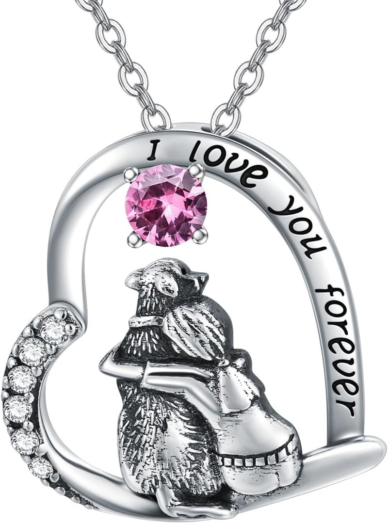 SIMONLY Store Mothers Day Gifts 925 Sterling Silver Dog Necklace Dog Pendant Necklace for Girls Dog Memorial Jewelry Gifts for Women Dog Lovers - Image 1